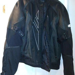 Hein Gericke Men's Protective Motorcycle Racing Jacket in Black size XL